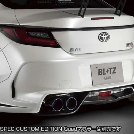 BLITZ AERO SPEED R-CONCEPT REAR BUMPER SPOILER FRP UNPAINTED - TOYOTA GR86 ZN8 SUBARU BRZ ZD8