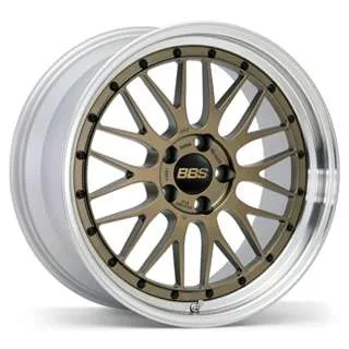 BBS LM Matte Gold Disc, Silver Diamond Cut Rim